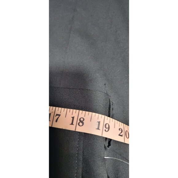 J.M. Haggar Men's Stretch Classic Fit Flat Front Suit Pants,BLACK, 38x30 HY00182 - Picture 9 of 12